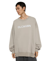 Round-neck sweatshirt with Dolce&Gabbana logo print - | Dolce & Gabbana