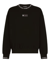 Round-neck sweatshirt with Dolce&Gabbana logo - | Dolce & Gabbana
