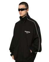 Triacetate zip-up sweatshirt with DGVIB3 patch - | Dolce & Gabbana