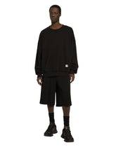 Round-neck sweatshirt with banana tree print - | Dolce & Gabbana
