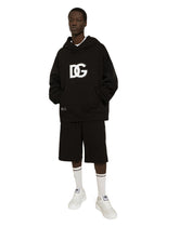 Hoodie with DG logo patch - | Dolce & Gabbana