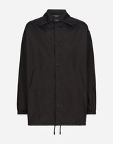 Technical fabric jacket with tag - | Dolce & Gabbana