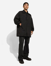 Technical fabric jacket with tag - | Dolce & Gabbana