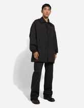Technical fabric jacket with tag - | Dolce & Gabbana