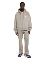 Zip-up hoodie with tag - | Dolce & Gabbana