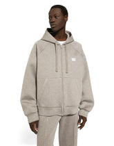 Zip-up hoodie with tag - | Dolce & Gabbana
