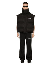 High-necked nylon vest with logo embroidery DGVIB3 - | Dolce & Gabbana