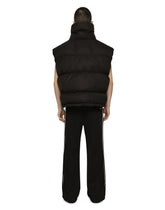 High-necked nylon vest with logo embroidery DGVIB3 - | Dolce & Gabbana