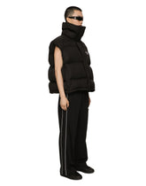 High-necked nylon vest with logo embroidery DGVIB3 - | Dolce & Gabbana