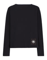Boat-neck sweatshirt with Marina print - | Dolce & Gabbana