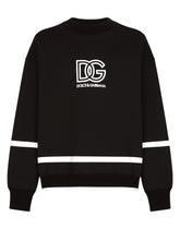 Round-neck sweatshirt with DG logo - | Dolce & Gabbana