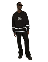 Round-neck sweatshirt with DG logo - | Dolce & Gabbana