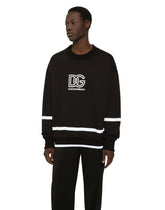 Round-neck sweatshirt with DG logo - | Dolce & Gabbana