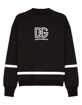 Round-neck sweatshirt with DG logo - | Dolce & Gabbana