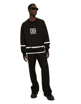 Round-neck sweatshirt with DG logo - | Dolce & Gabbana