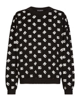Round-neck sweatshirt with DG Monogram print - | Dolce & Gabbana
