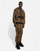 Hooded jacket with leopard-print Crespo - | Dolce & Gabbana