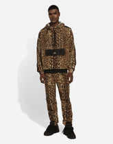 Hooded jacket with leopard-print Crespo - | Dolce & Gabbana