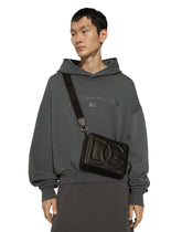 Cropped hoodie with Dolce&Gabbana logo - | Dolce & Gabbana