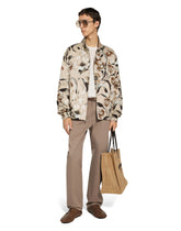 Reversible high-neck jacket with floral print - | Dolce & Gabbana