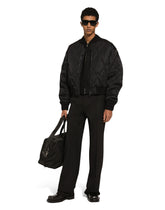 Quilted gabardine bomber jacket - | Dolce & Gabbana