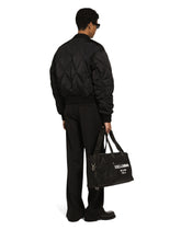 Quilted gabardine bomber jacket - | Dolce & Gabbana