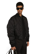 Quilted gabardine bomber jacket - | Dolce & Gabbana