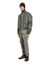 Oversize linen bomber jacket - | Dolce & Gabbana