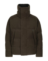 Padded high-neck jacket in canvas - | Dolce & Gabbana
