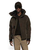 Padded high-neck jacket in canvas - | Dolce & Gabbana