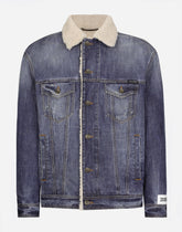Denim and shearling jacket - | Dolce & Gabbana