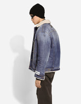 Denim and shearling jacket - | Dolce & Gabbana
