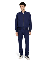 Unlined linen bomber jacket - | Dolce & Gabbana