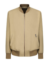 Unlined linen bomber jacket - | Dolce & Gabbana