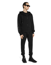 Cotton jersey hoodie with DG embroidery - | Dolce & Gabbana