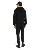 Cotton jersey hoodie with DG embroidery - | Dolce & Gabbana