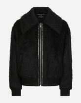 Hairy-hand woolen fabric bomber jacket - | Dolce & Gabbana