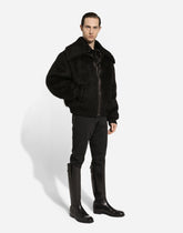 Hairy-hand woolen fabric bomber jacket - | Dolce & Gabbana