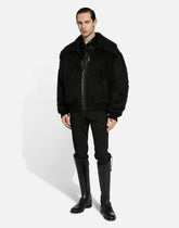 Hairy-hand woolen fabric bomber jacket - | Dolce & Gabbana