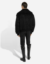 Hairy-hand woolen fabric bomber jacket - | Dolce & Gabbana
