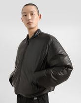 Padded sheepskin leather bomber jacket - | Dolce & Gabbana