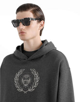 Hoodie with embroidery - | Dolce & Gabbana