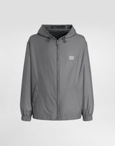 Technical fabric sports jacket with hood - | Dolce & Gabbana