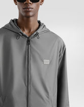 Technical fabric sports jacket with hood - | Dolce & Gabbana