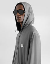 Technical fabric sports jacket with hood - | Dolce & Gabbana