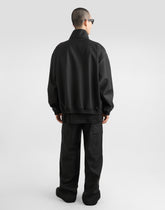 Wool jacket with a high neck and tag - | Dolce & Gabbana