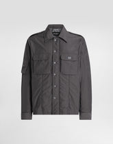 Technical fabric jacket with tag - | Dolce & Gabbana