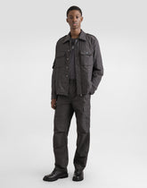 Technical fabric jacket with tag - | Dolce & Gabbana