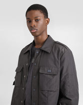 Technical fabric jacket with tag - | Dolce & Gabbana