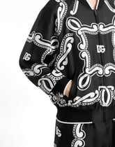 Bandanna-print silk bomber jacket - | Dolce & Gabbana